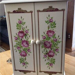 Mary Kay Floral Jewelry Cabinet